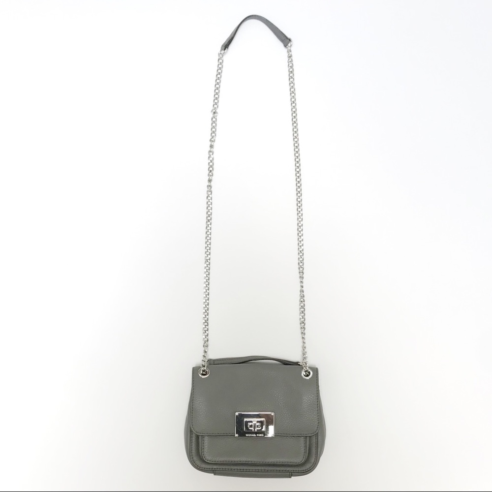 Michael Kors Sloan Gray Leather Purse